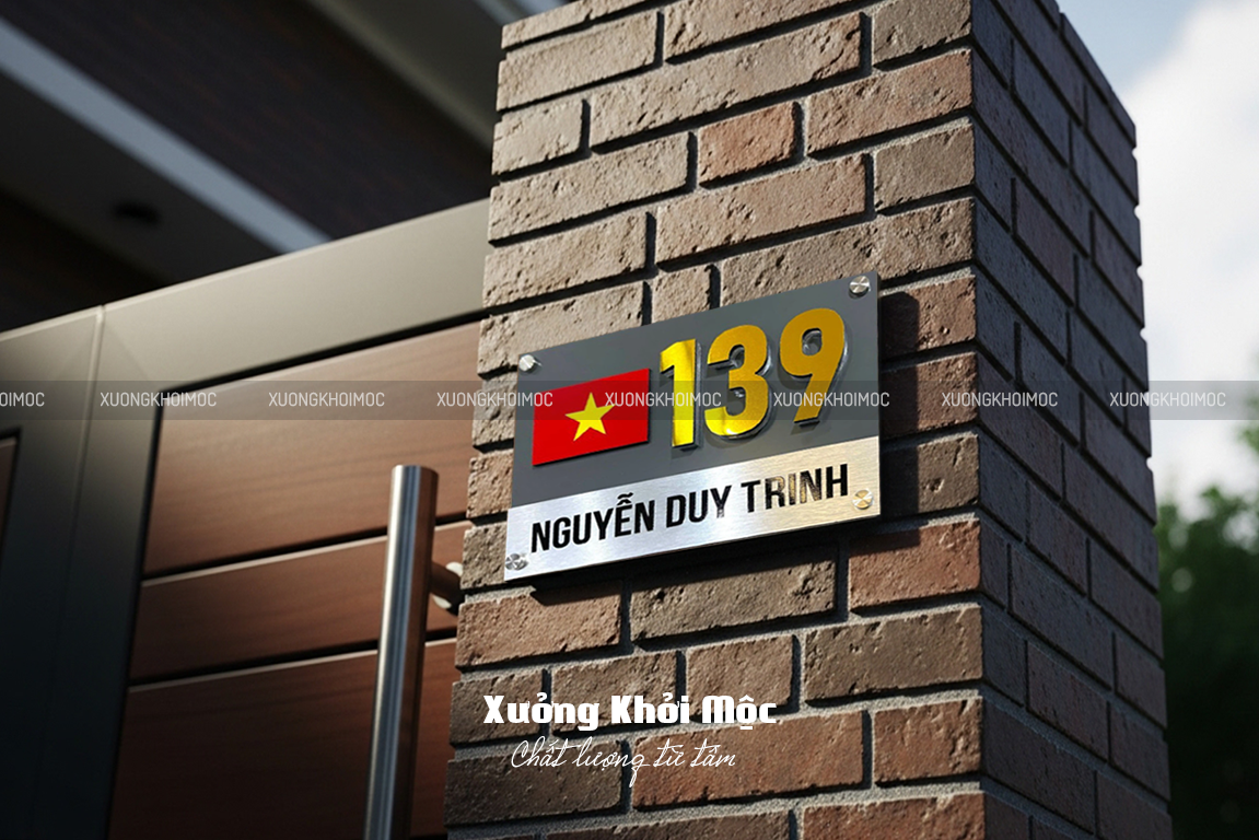 Mẫu bảng số nhà đẹp