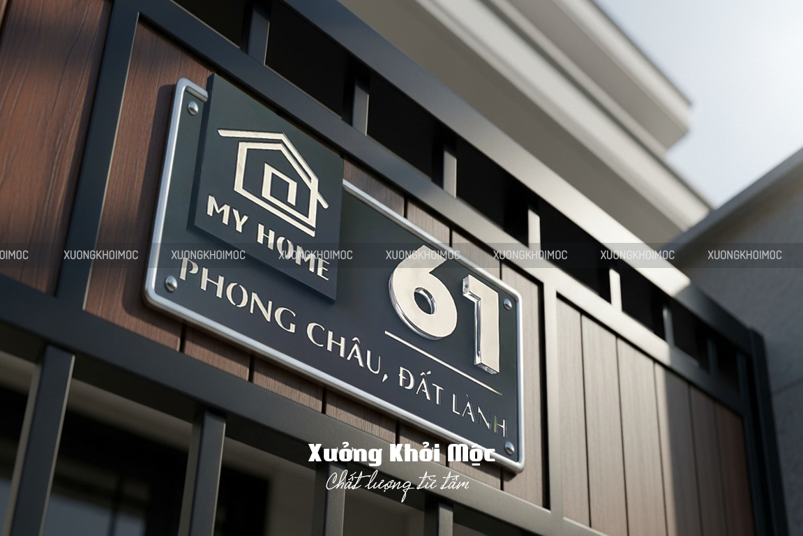 Chất liệu bảng số nhà hợp lý