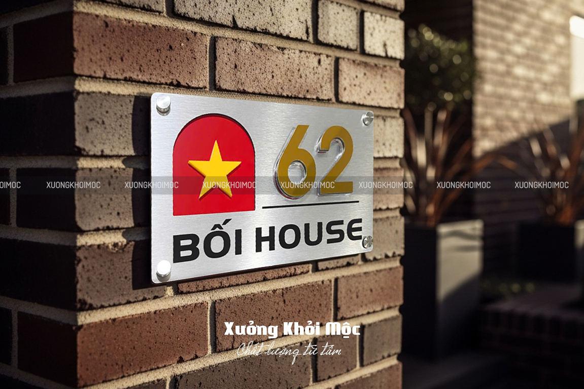 Cách chọn kích thước bảng số nhà